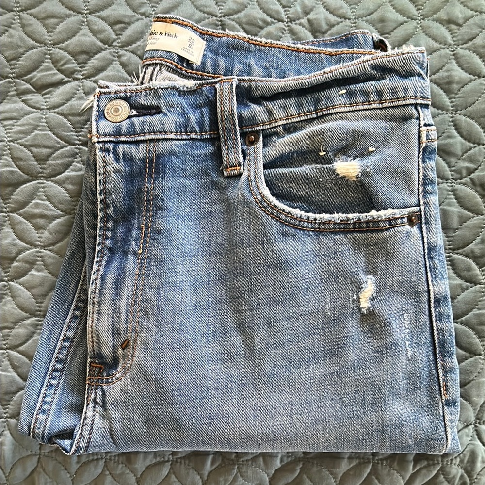 Abercrombie & Fitch High Rise The Skinny Jeans - Blue
